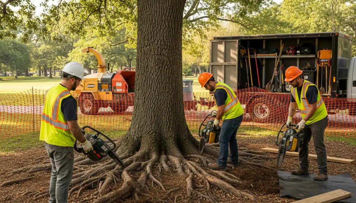 Root protection service in Cambridge, MA for healthy tree roots near construction and compacted soil