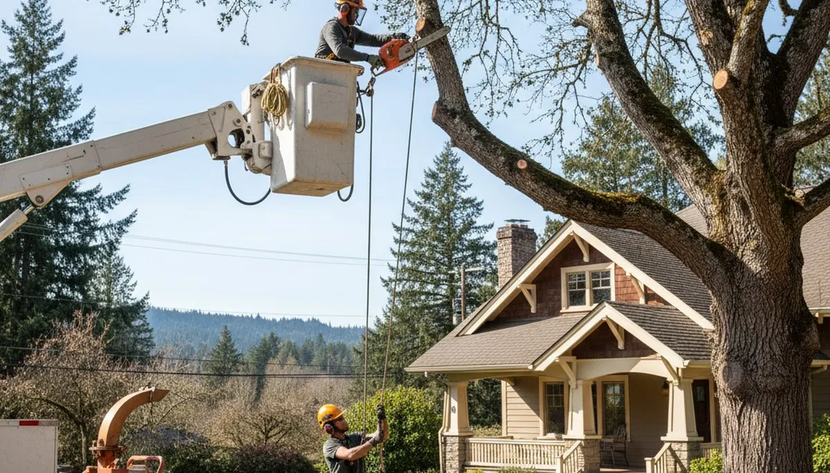 Tree service crew in Cambridge, MA providing professional tree removal and arborist care
